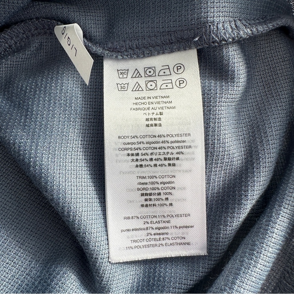 Michael Kors Mens Large Blue Short Sleeve Tipped Collar Polo Shirt NWT - Picture 9 of 10